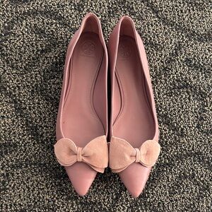 Tory Burch Blush Bow Flats